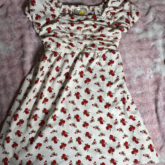 Jenna & Jessie Other - Charming Red Floral Kids Dress